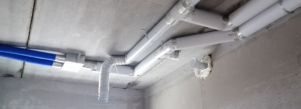 Вентиляция гибкими воздуховодами