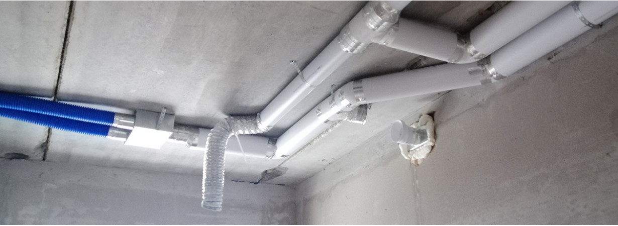 Вентиляция гибкими воздуховодами