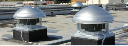 Монтаж крышного вентилятора