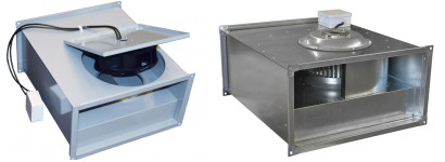 Монтаж прямоугольного канального вентилятора