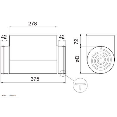 CB 200-3,0 230V/1 Duct heater канальный нагреватель воздуха Systemair CB 200-3,0 230V/1 Duct heater канальный нагреватель воздуха Systemair