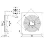 AW 300E2 sileo Axial fan осевой вентилятор Systemair