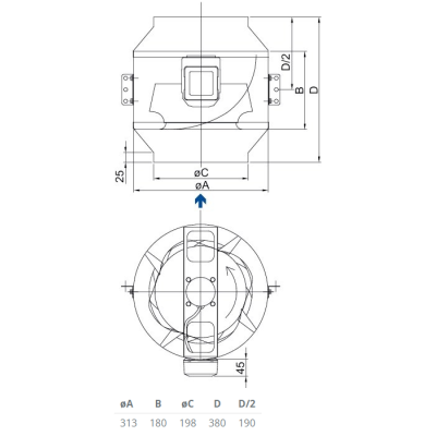 KD 200 L1** канальный вентилятор Systemair KD 200 L1** канальный вентилятор Systemair