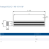 HELLA-2-1100-B-0-0-SW щелевой линейный диффузор (без регулятора расхода) HELLA-2-1100-B-0-0-SW щелевой линейный диффузор (без регулятора расхода)